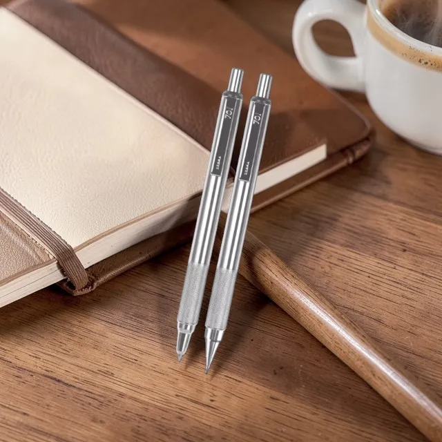 Set Bolígrafo y Portaminas Zebra Premium en acero inoxidable