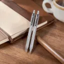 Set Bolígrafo y Portaminas Zebra Premium en acero inoxidable