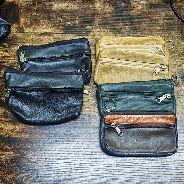 Monedero Cuero Natural Grande