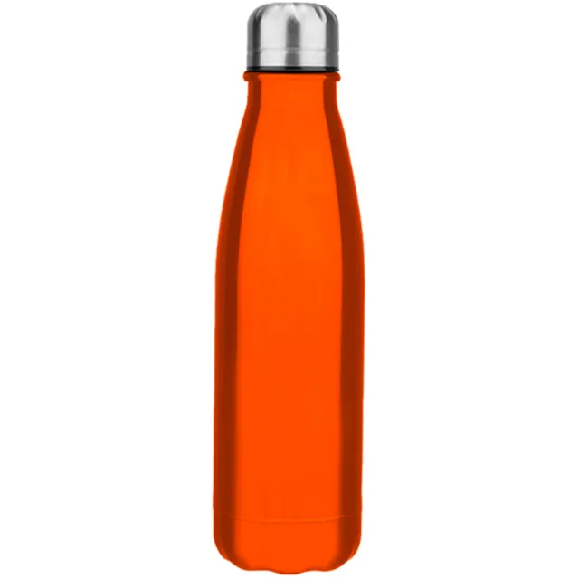 [M53-NARANJO] Botella Aluminio Deportiva Milano, 600ml (Naranjo)